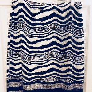 ⬇️🔥 Chico’s Size 1 Zebra Print Skirt